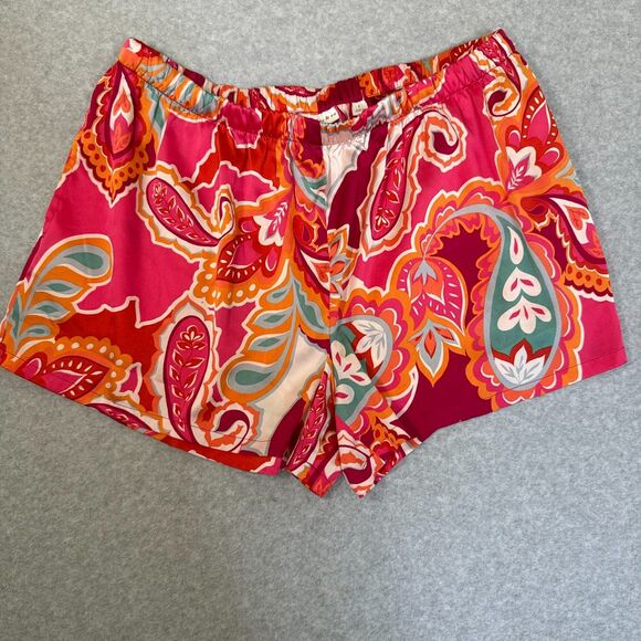 Van Winkle & Co Womens Pajama Bottoms Satin Shorts Size L - Picture 1 of 7